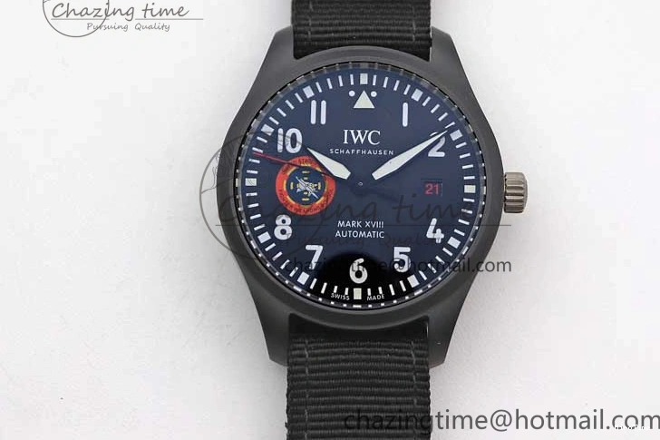 MIROTIME 0213 Mark XVIII ‘TOPGUN SFTI’ Ceramic M+F Best Edition Black Dial on Black Nylon Strap A MultiPurpose 7047